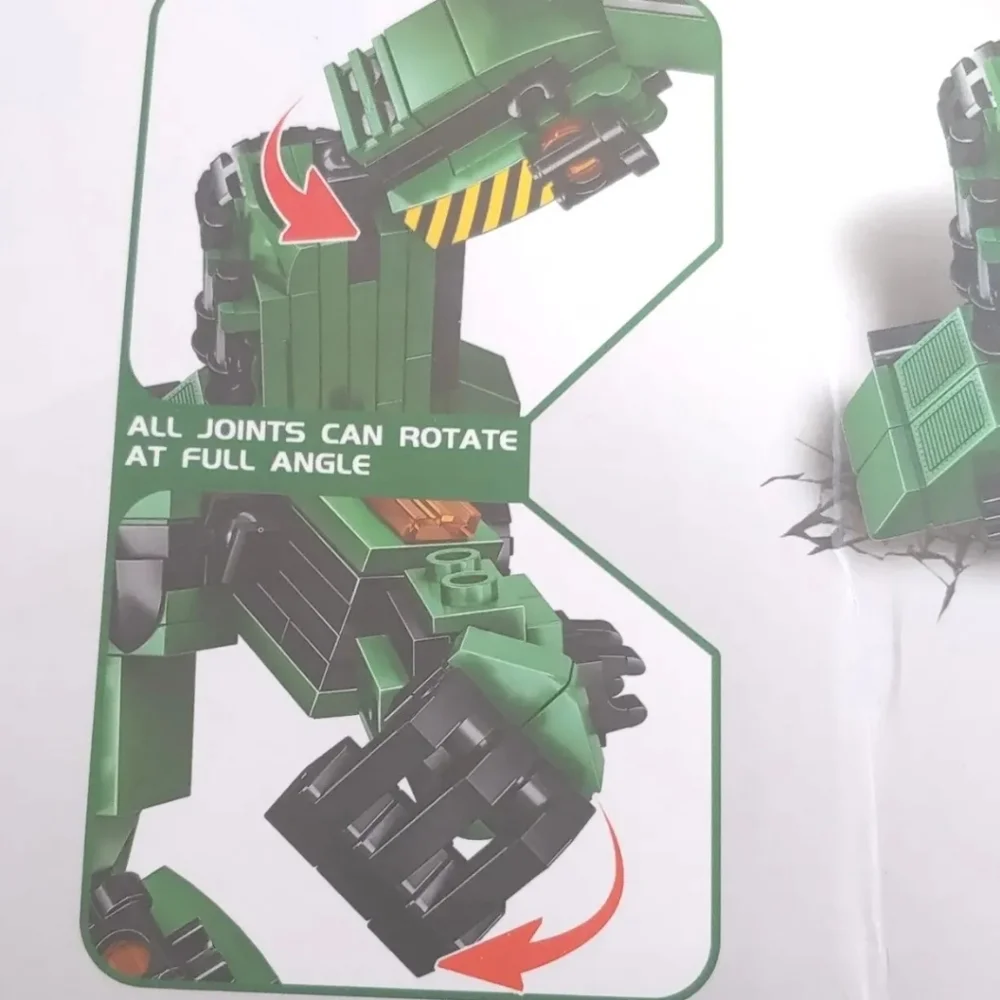 New Engineering Building Block Set Bull Dozer Tranforms Robot 452 Pcs Boy Gift